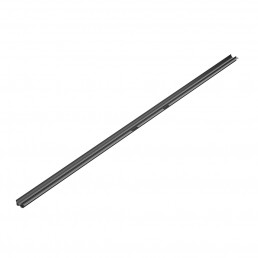 hard anodized aluminium concave rail profile