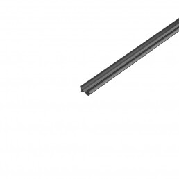 hard anodized aluminium concave rail profile