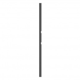 hard anodized aluminium concave rail profile